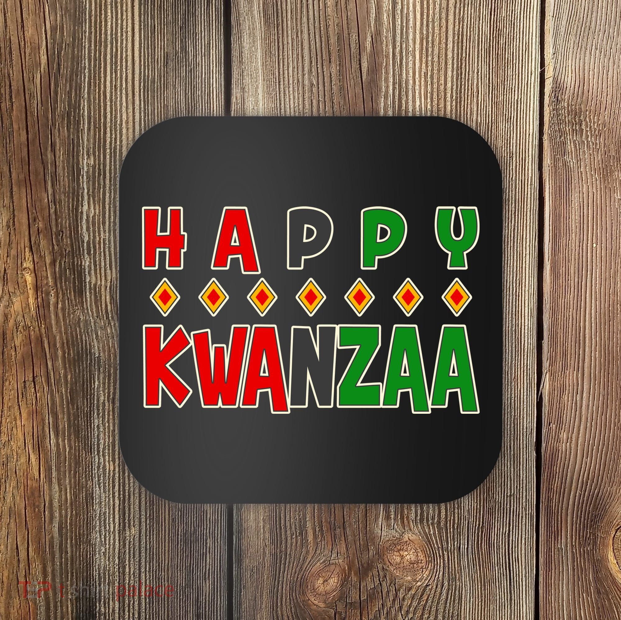 Happy Kwanzaa Holiday Coaster