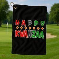Happy Kwanzaa Holiday Golf Towel thumb 1
