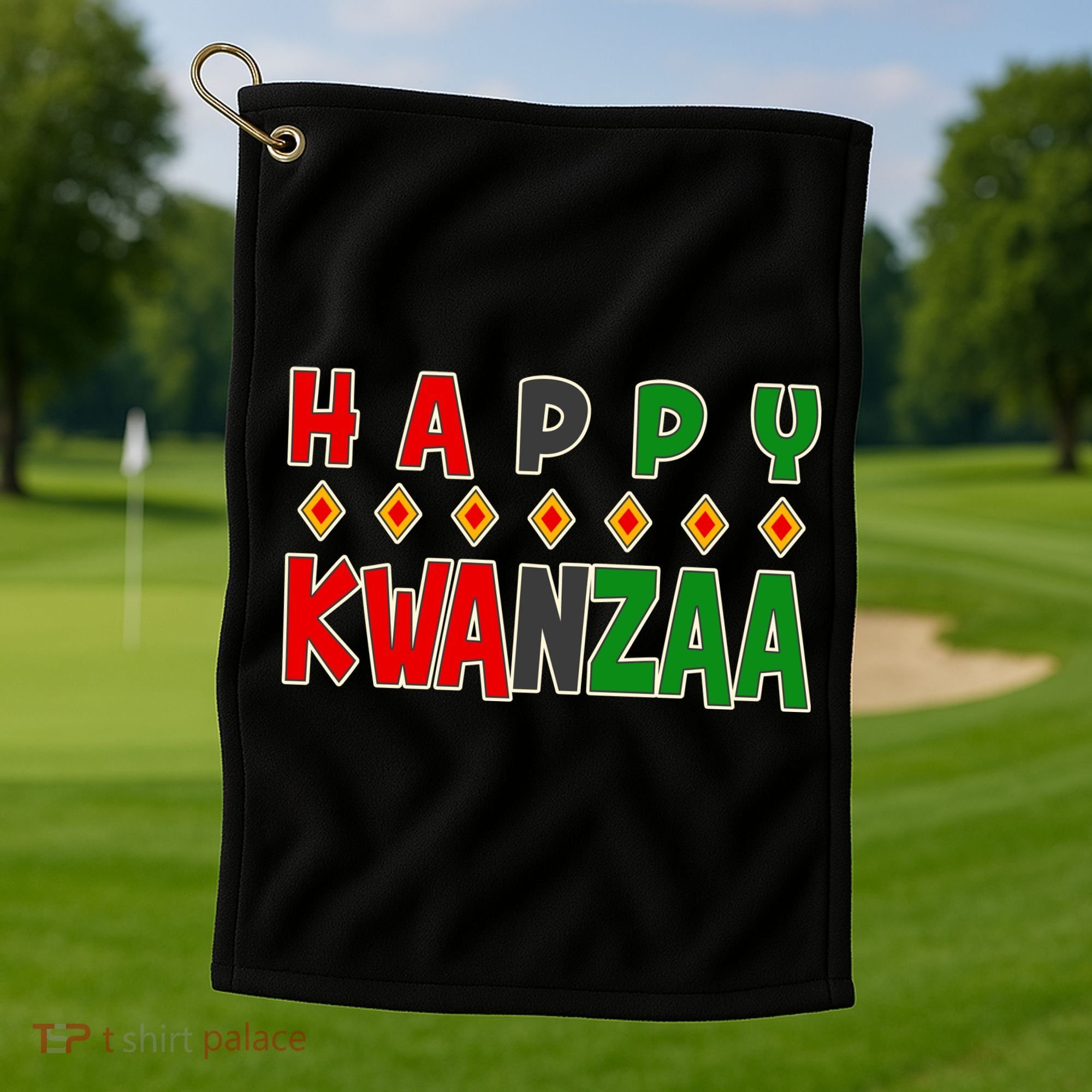 Happy Kwanzaa Holiday Golf Towel