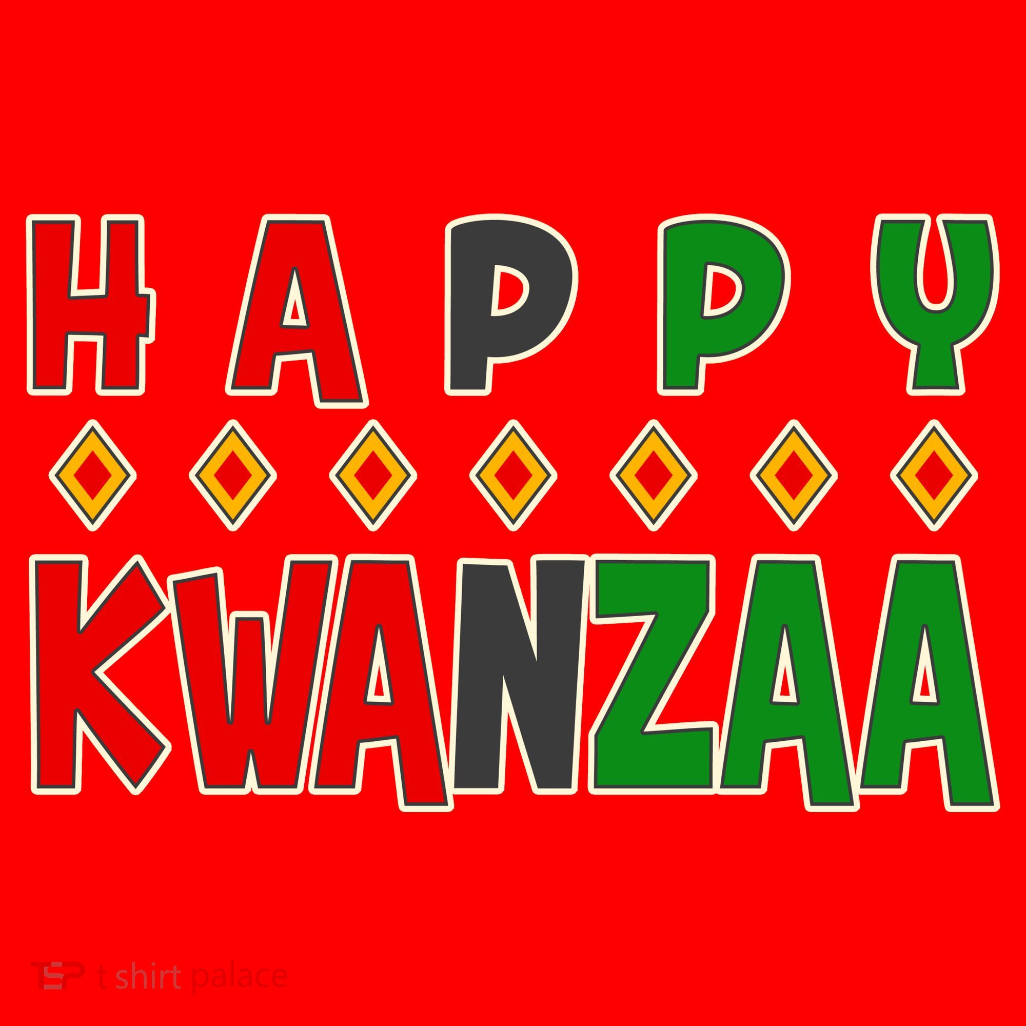 Happy Kwanzaa Holiday Santa Hat