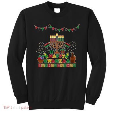 Happy Kwanzaa Traditional Colors Kinara Candles Sweatshirt