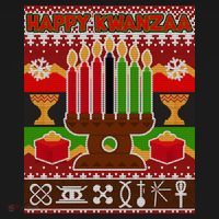 Happy Kwanzaa Ugly Sweater Backpack thumb 2