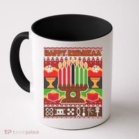 Happy Kwanzaa Ugly Sweater Coffee Mug thumb 0