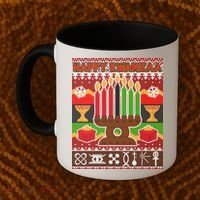 Happy Kwanzaa Ugly Sweater Coffee Mug thumb 2