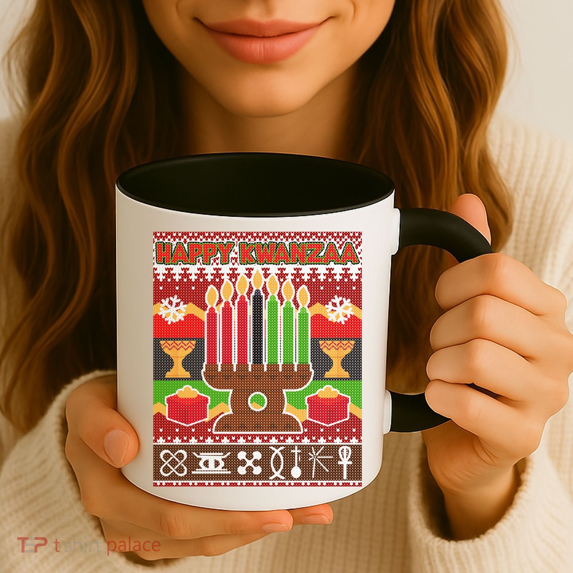 Happy Kwanzaa Ugly Sweater Coffee Mug