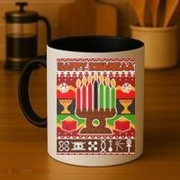 Happy Kwanzaa Ugly Sweater Coffee Mug thumb 4