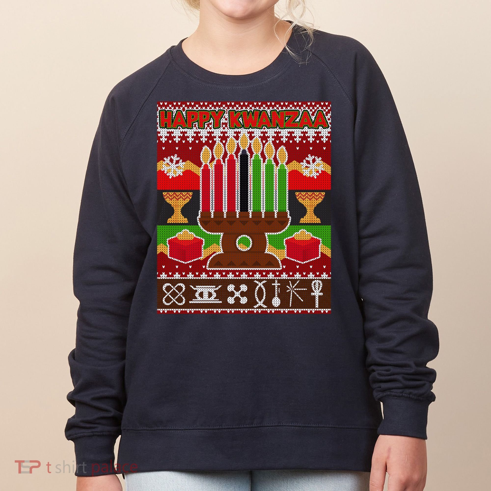 Happy Kwanzaa Ugly Sweater Women's Sweatshirt