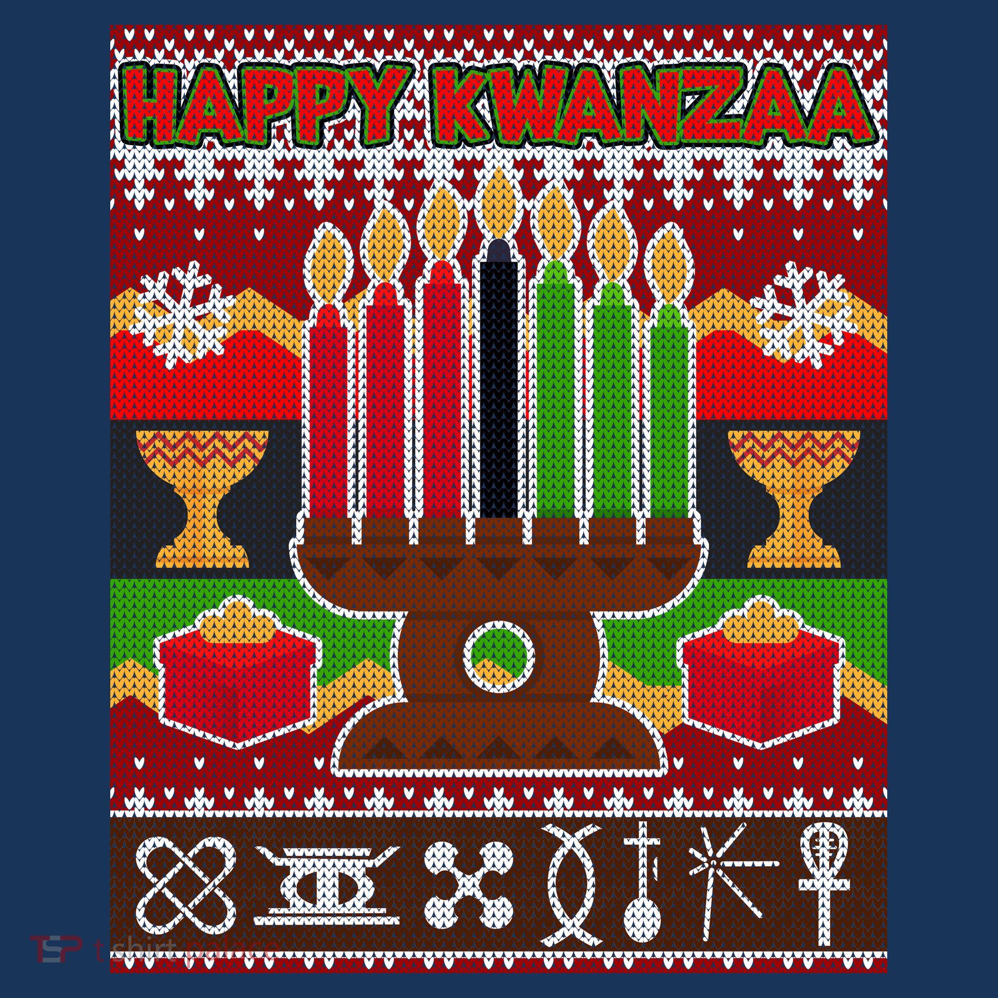 Happy Kwanzaa Ugly Sweater Doggie Tank