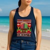 Happy Kwanzaa Ugly Sweater Women's Tank Top thumb 2