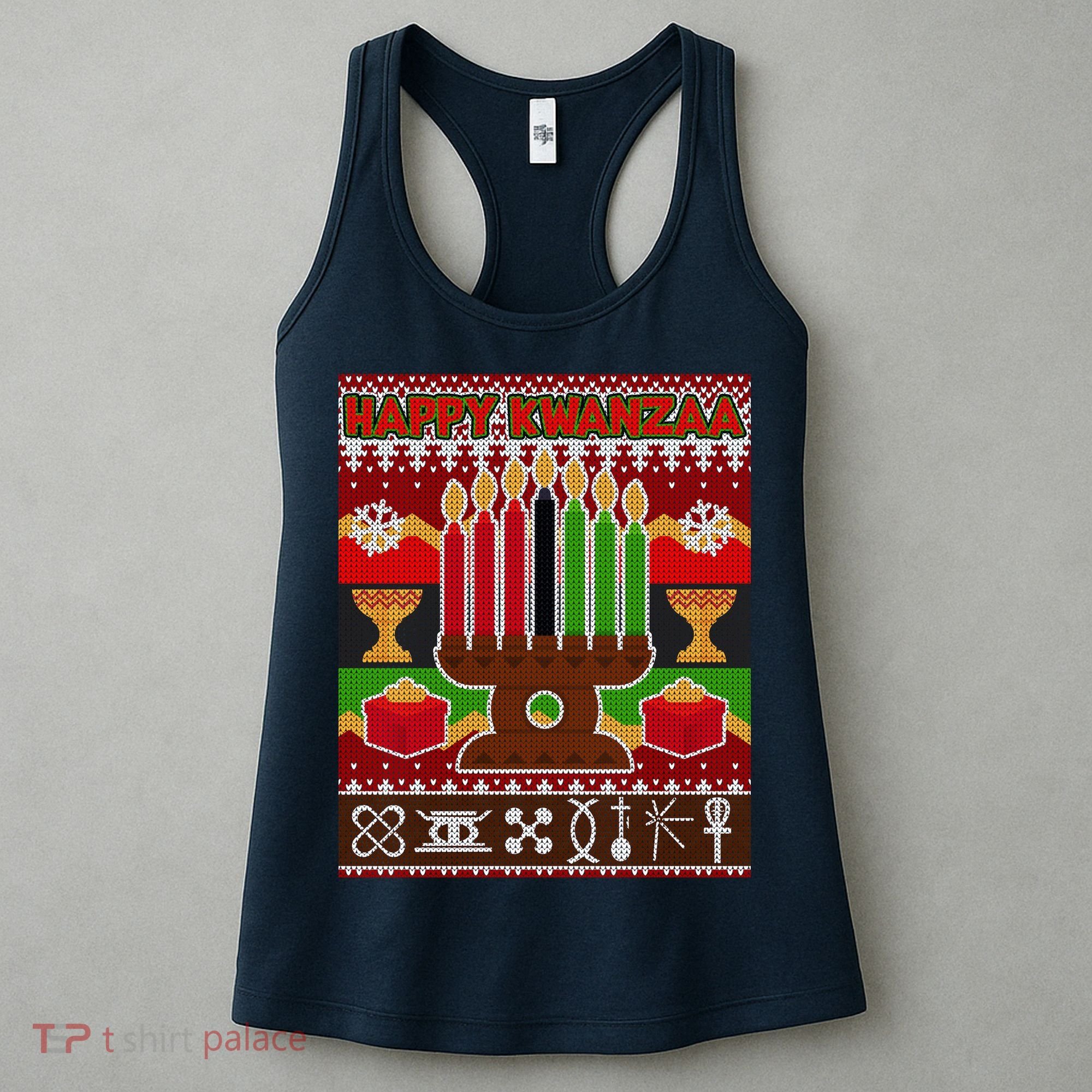 Happy Kwanzaa Ugly Sweater Women's Tank Top