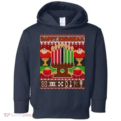 Happy Kwanzaa Ugly Sweater Toddler Hoodie