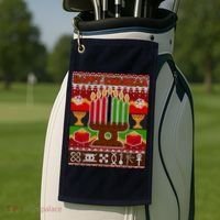 Happy Kwanzaa Ugly Sweater Golf Towel thumb 2