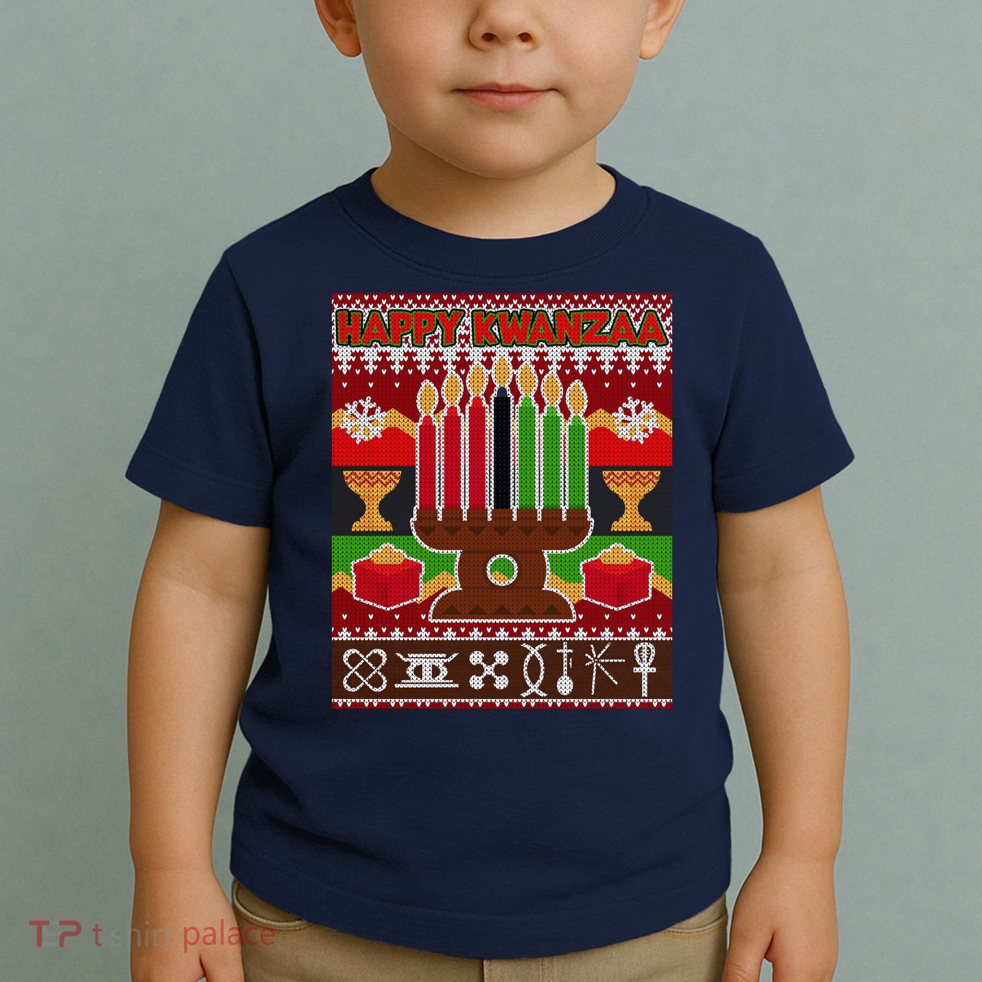Happy Kwanzaa Ugly Sweater Toddler T-Shirt