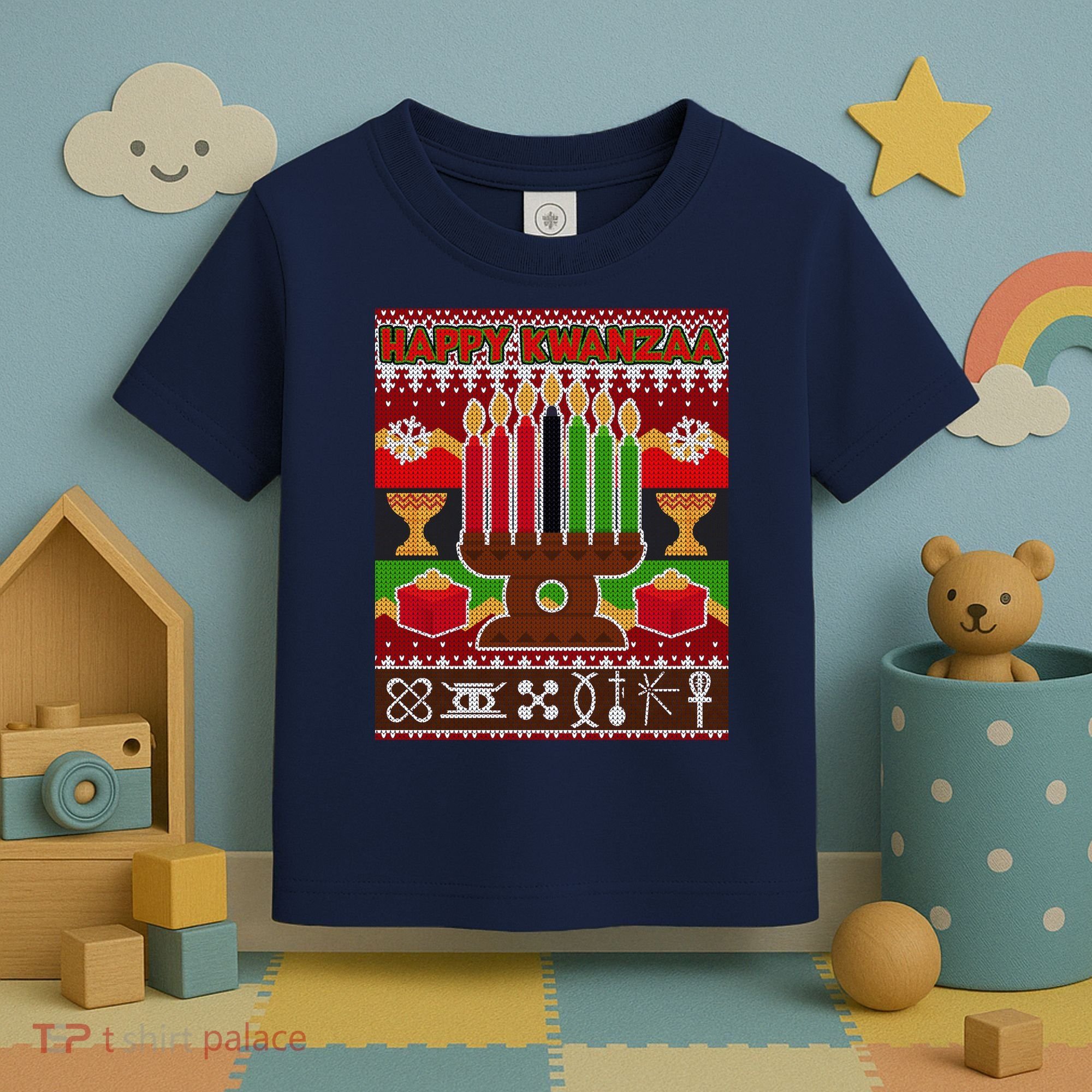 Happy Kwanzaa Ugly Sweater Toddler T-Shirt
