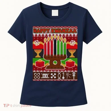 Happy Kwanzaa Ugly Sweater Women's T-Shirt