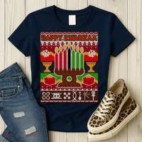 Happy Kwanzaa Ugly Sweater Women's T-Shirt thumb 3