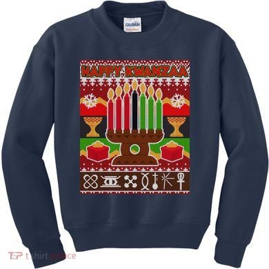 Happy Kwanzaa Ugly Sweater Kids Sweatshirt