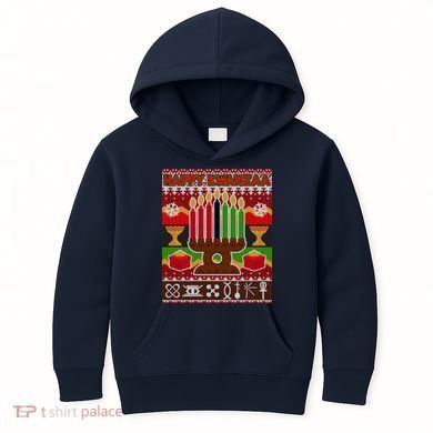Happy Kwanzaa Ugly Sweater Kids Hoodie