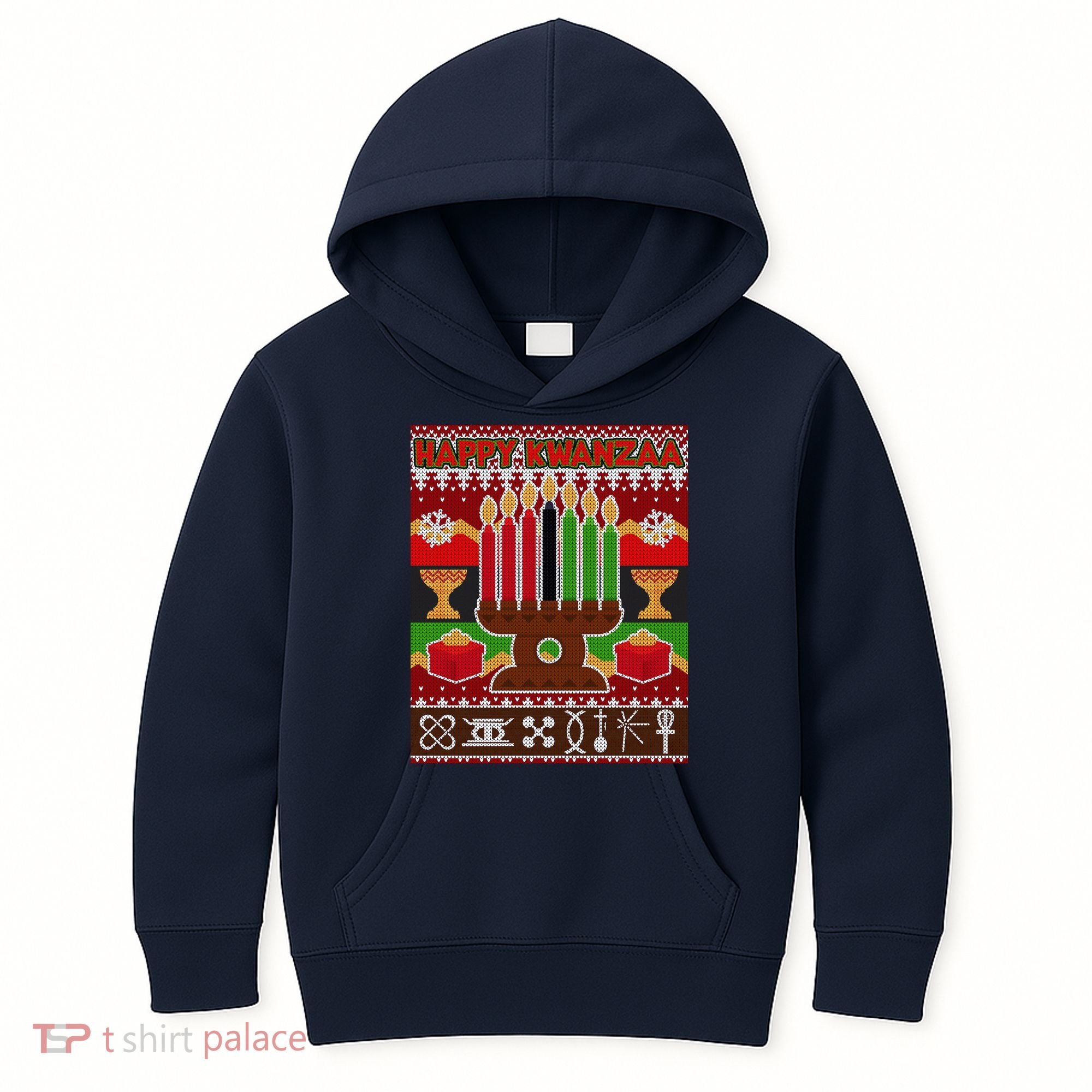 Happy Kwanzaa Ugly Sweater Kids Hoodie