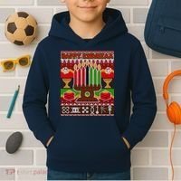 Happy Kwanzaa Ugly Sweater Kids Hoodie thumb 2