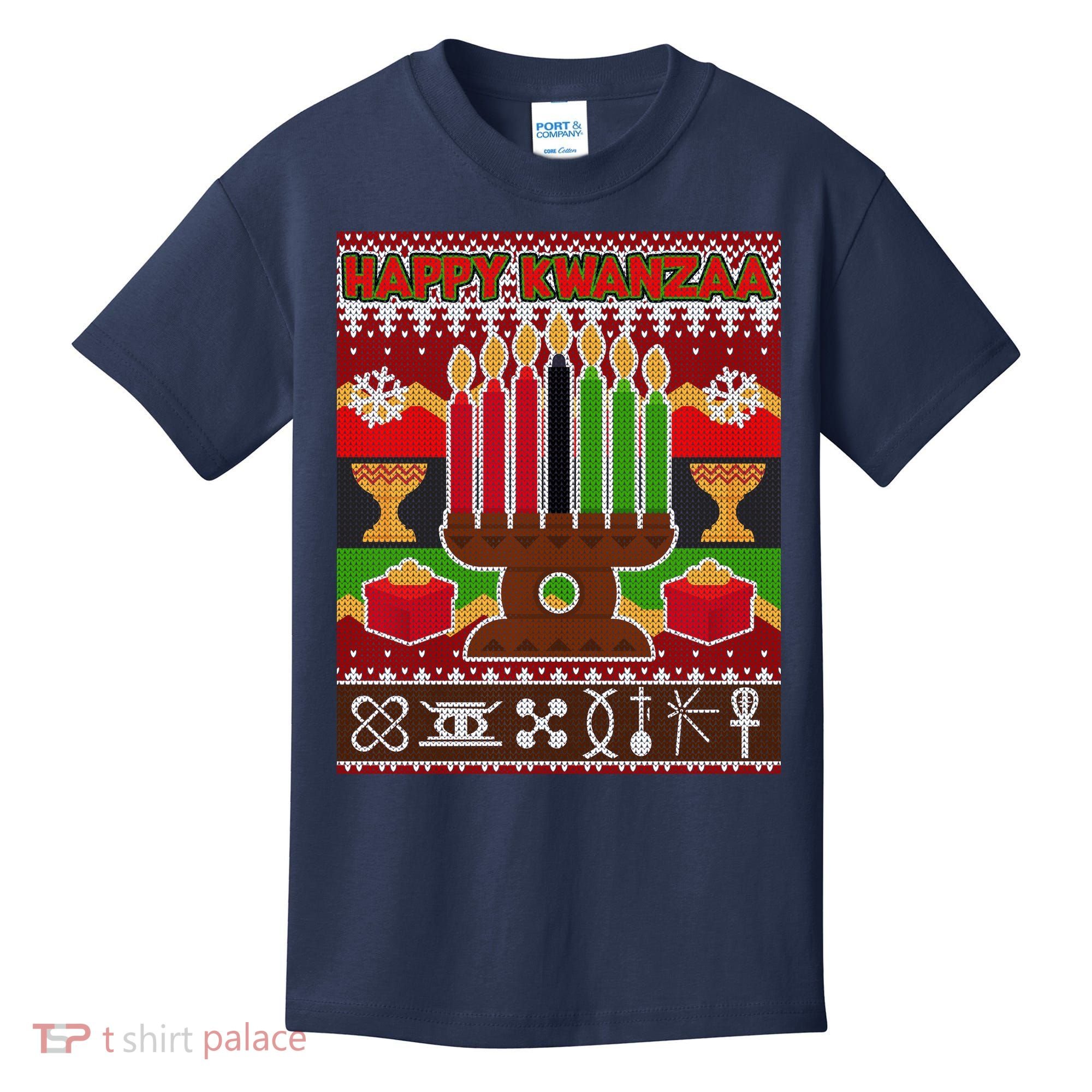 Happy Kwanzaa Ugly Sweater Kids T-Shirt