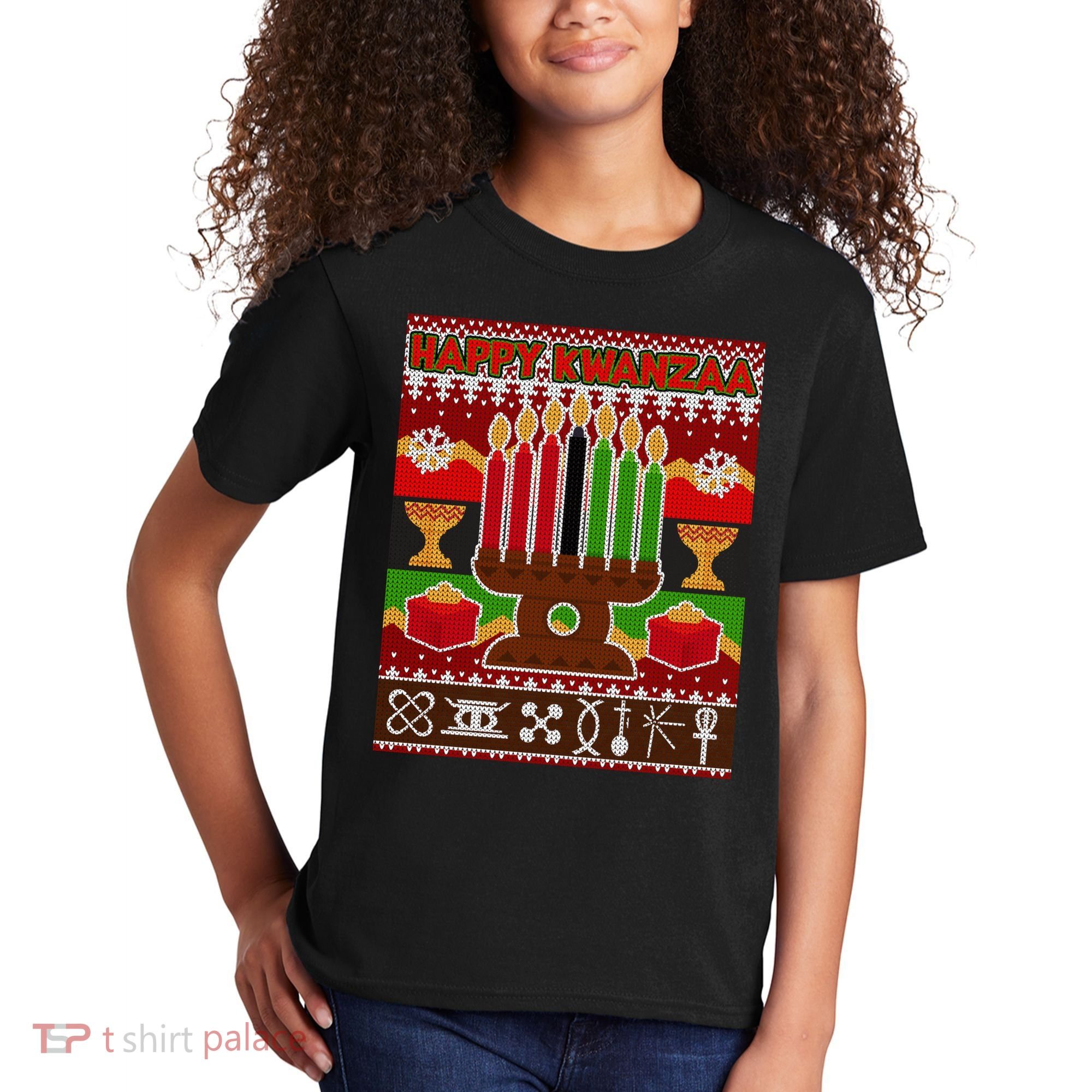 Happy Kwanzaa Ugly Sweater Kids T-Shirt