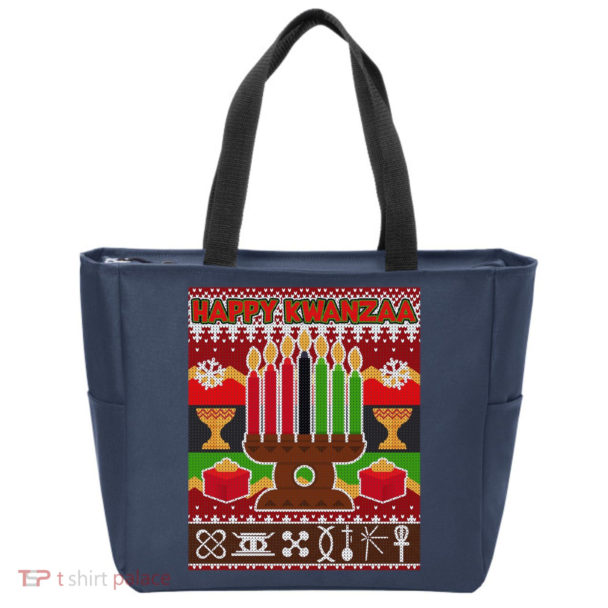 Happy Kwanzaa Ugly Sweater Tote Bag