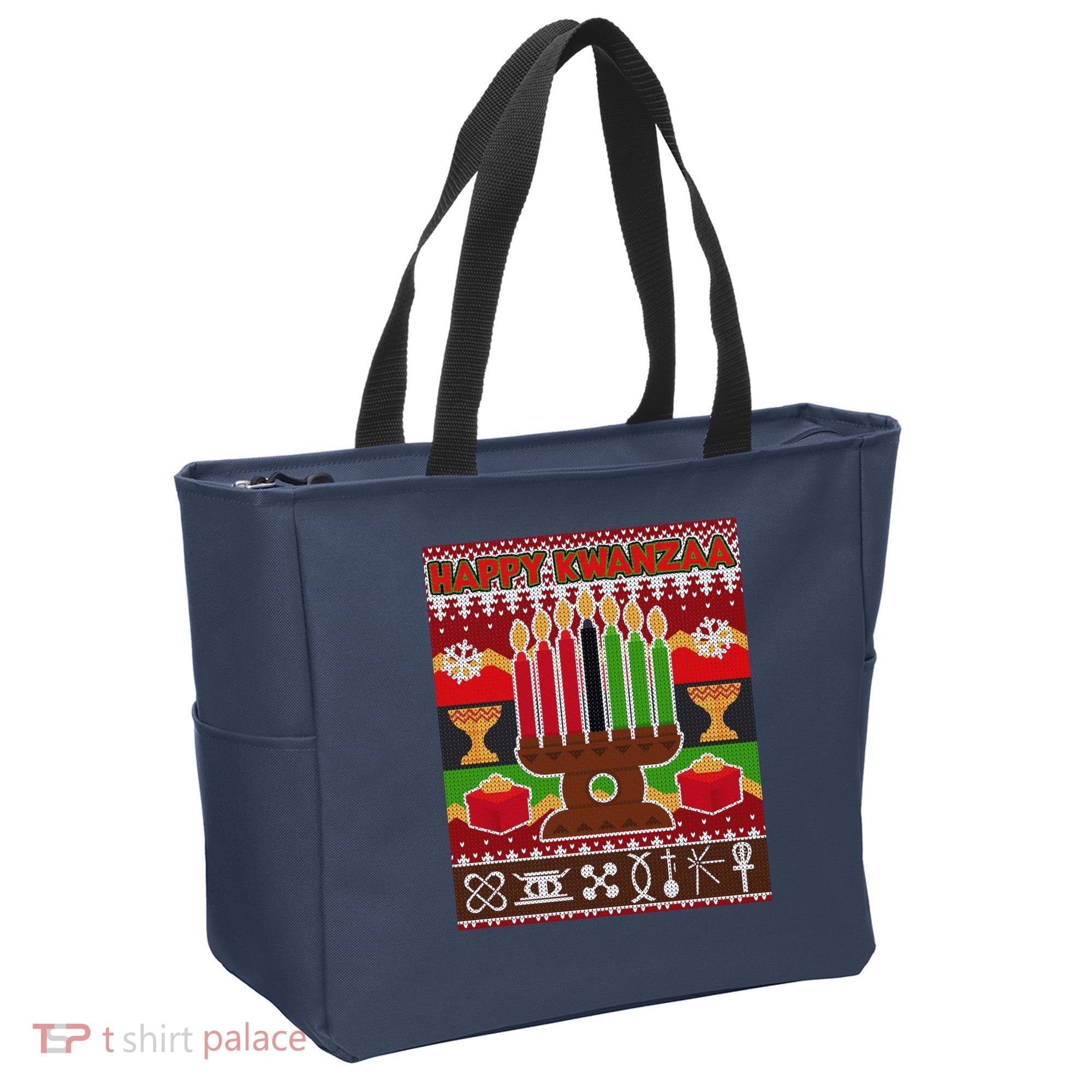 Happy Kwanzaa Ugly Sweater Tote Bag