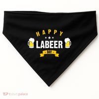 Happy Labeer Day USA-Made Doggie Bandana thumb 0