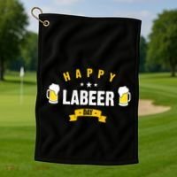 Happy Labeer Day Golf Towel thumb 1