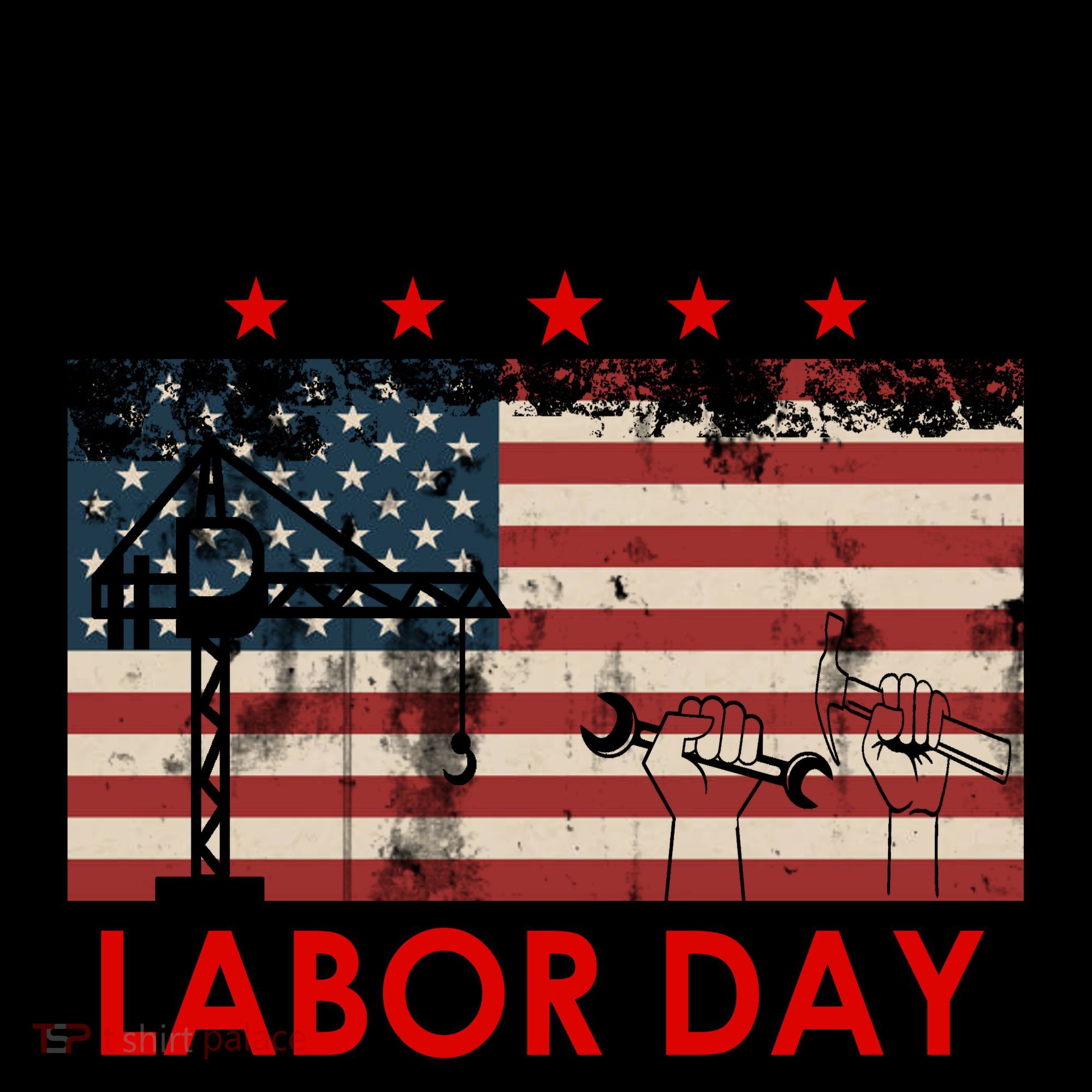 Happy Labor Day American Workers Flag Coffee Mug