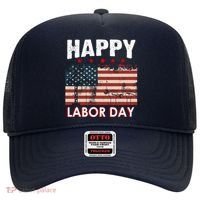 Happy Labor Day American Workers Flag Hat thumb 0