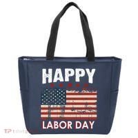 Happy Labor Day American Workers Flag Tote Bag thumb 0