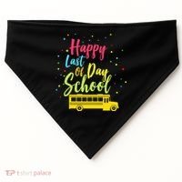 Happy Last Day of School USA-Made Doggie Bandana thumb 0