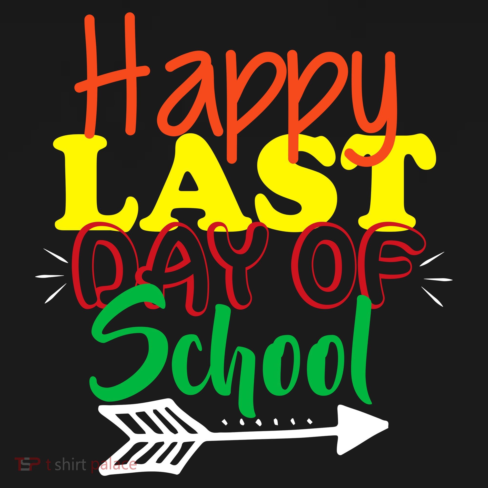 Happy Last Day of School Arrow Backpack