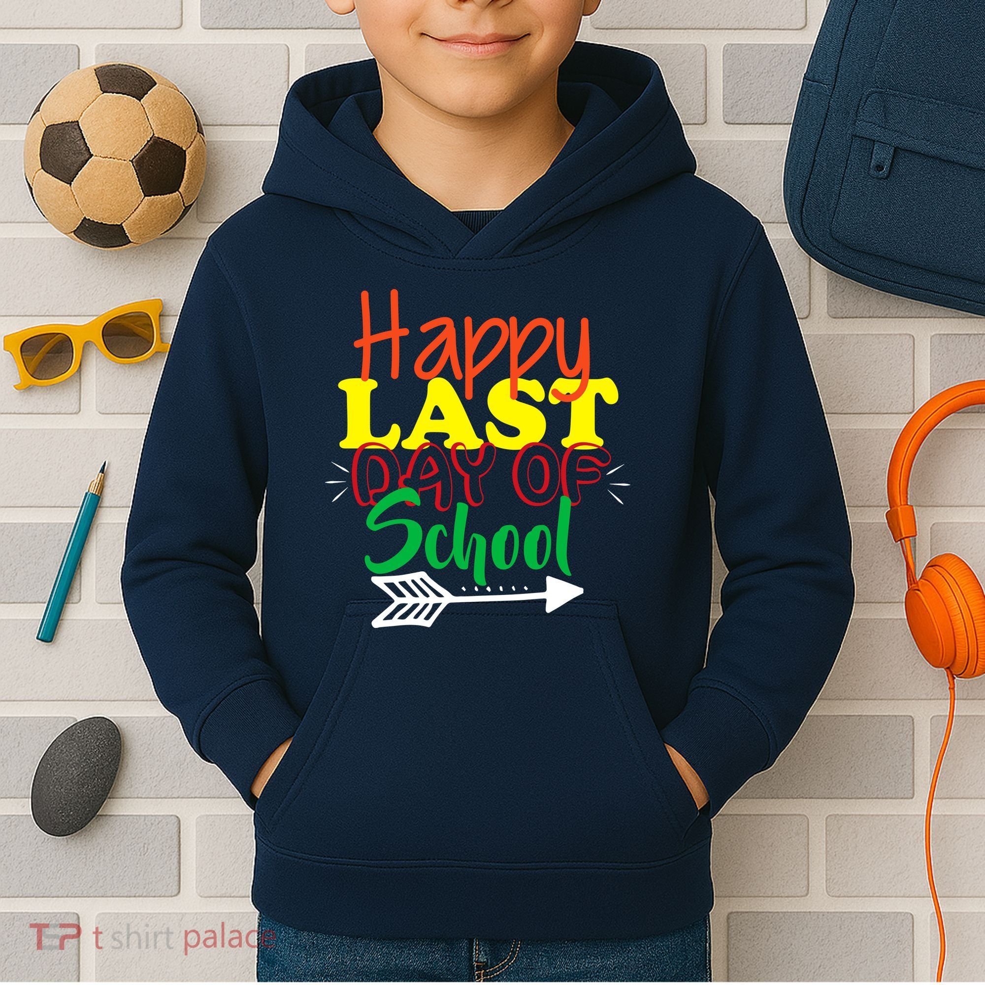 Happy Last Day of School Arrow Kids Hoodie