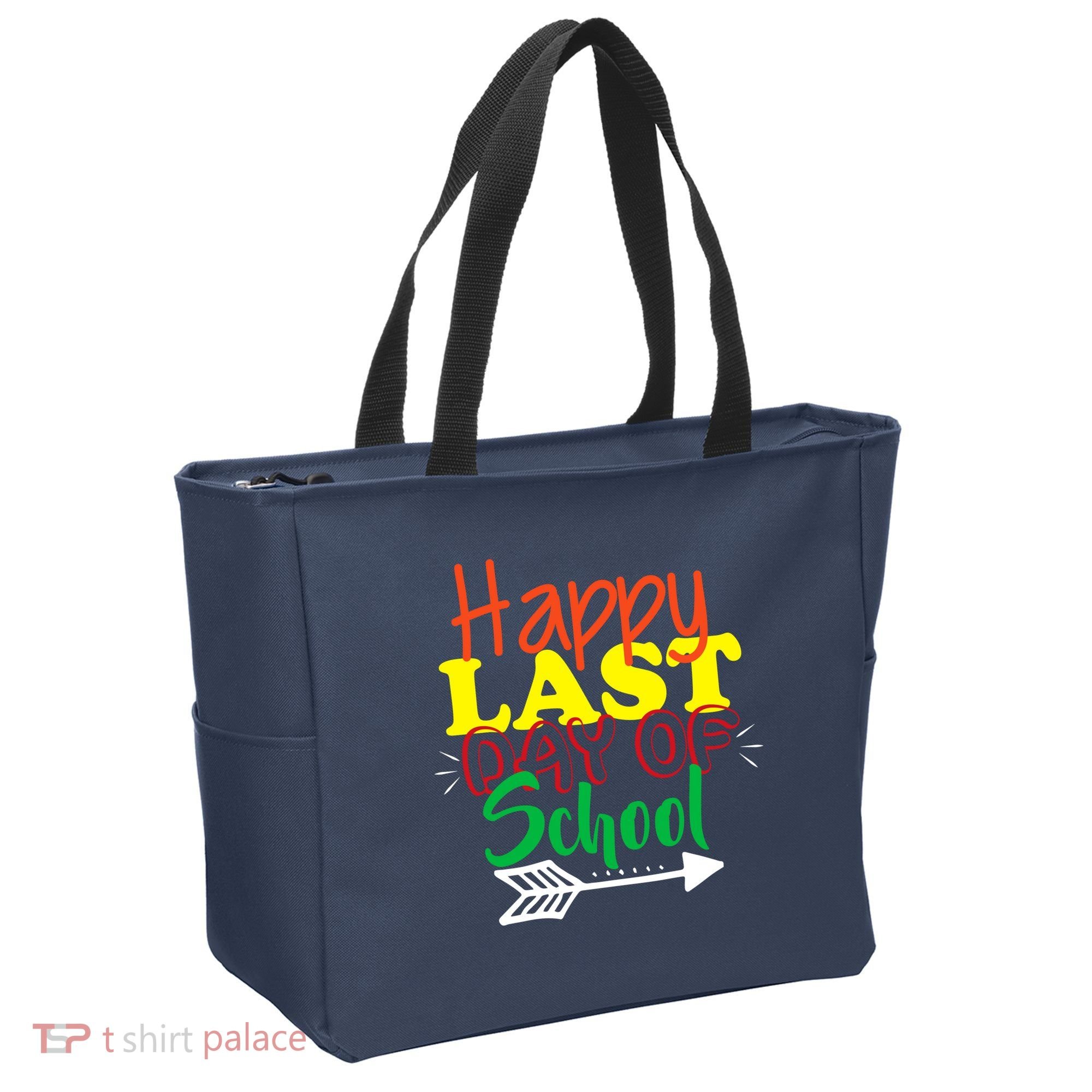 Happy Last Day of School Arrow Tote Bag