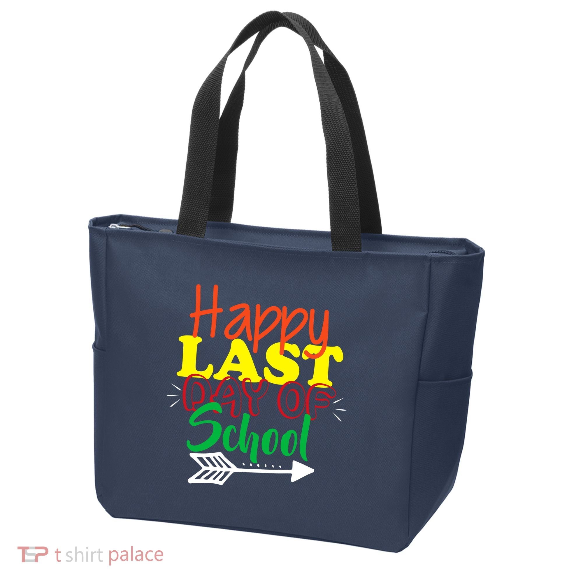 Happy Last Day of School Arrow Tote Bag