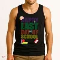 Happy Last Day of School Arts and Crafts Tank Top thumb 3