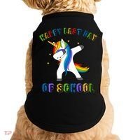 Happy Last Day Of School Dabbing Unicorn Doggie Tank thumb 0