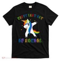 Happy Last Day Of School Dabbing Unicorn T-Shirt thumb 0