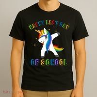 Happy Last Day Of School Dabbing Unicorn T-Shirt thumb 3