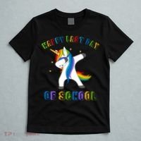 Happy Last Day Of School Dabbing Unicorn T-Shirt thumb 5
