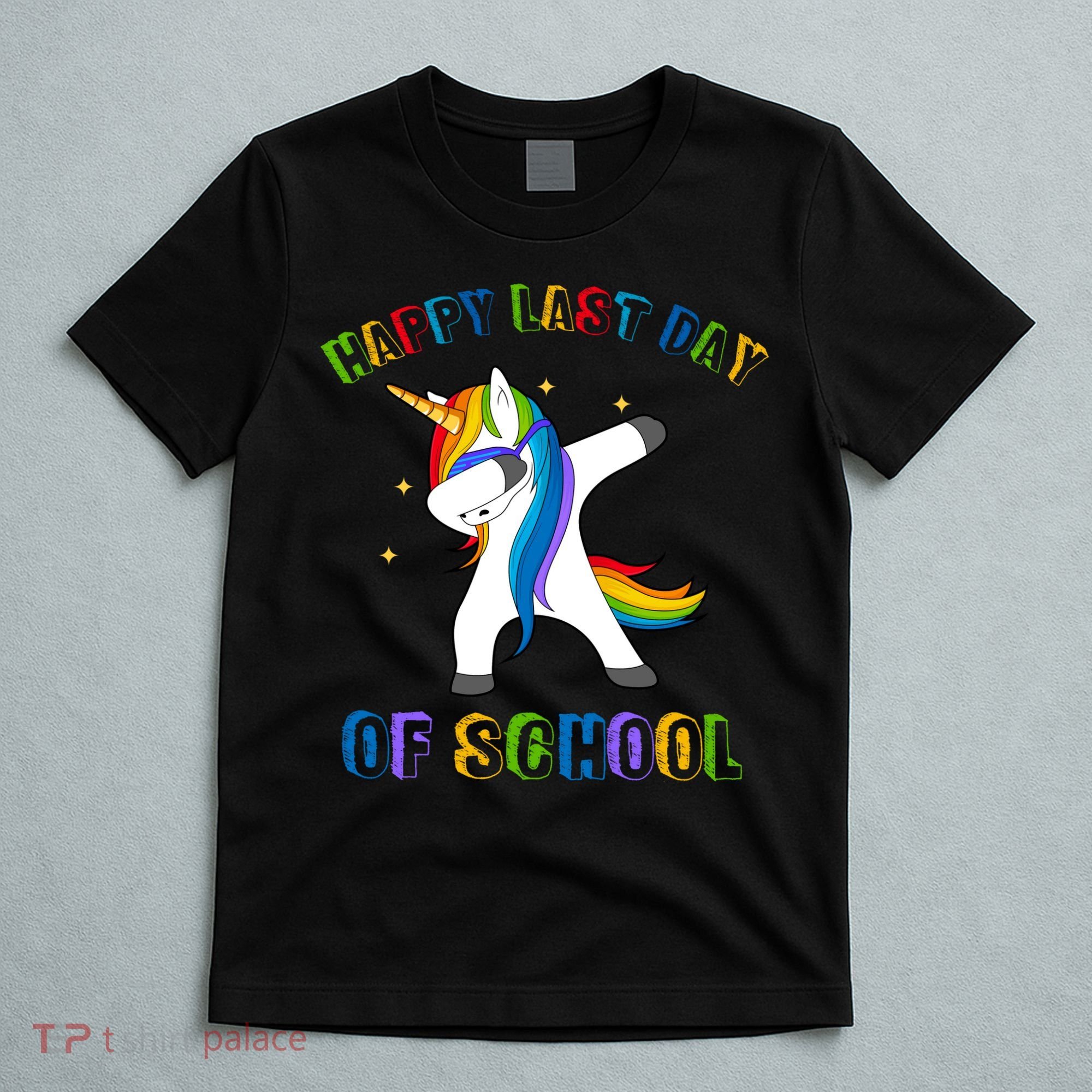 Happy Last Day Of School Dabbing Unicorn T-Shirt