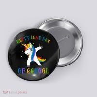 Happy Last Day Of School Dabbing Unicorn Button thumb 0