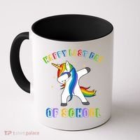 Happy Last Day Of School Dabbing Unicorn Coffee Mug thumb 0