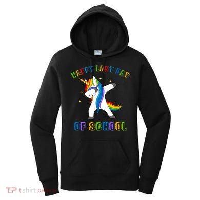 Happy Last Day Of School Dabbing Unicorn Women's Hoodie