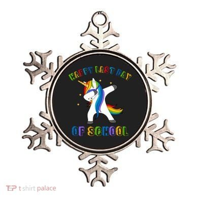 Happy Last Day Of School Dabbing Unicorn Ornament