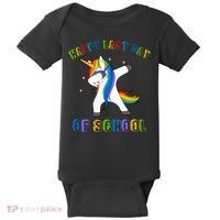 Happy Last Day Of School Dabbing Unicorn Baby Bodysuit thumb 0