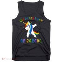 Happy Last Day Of School Dabbing Unicorn Tank Top thumb 0